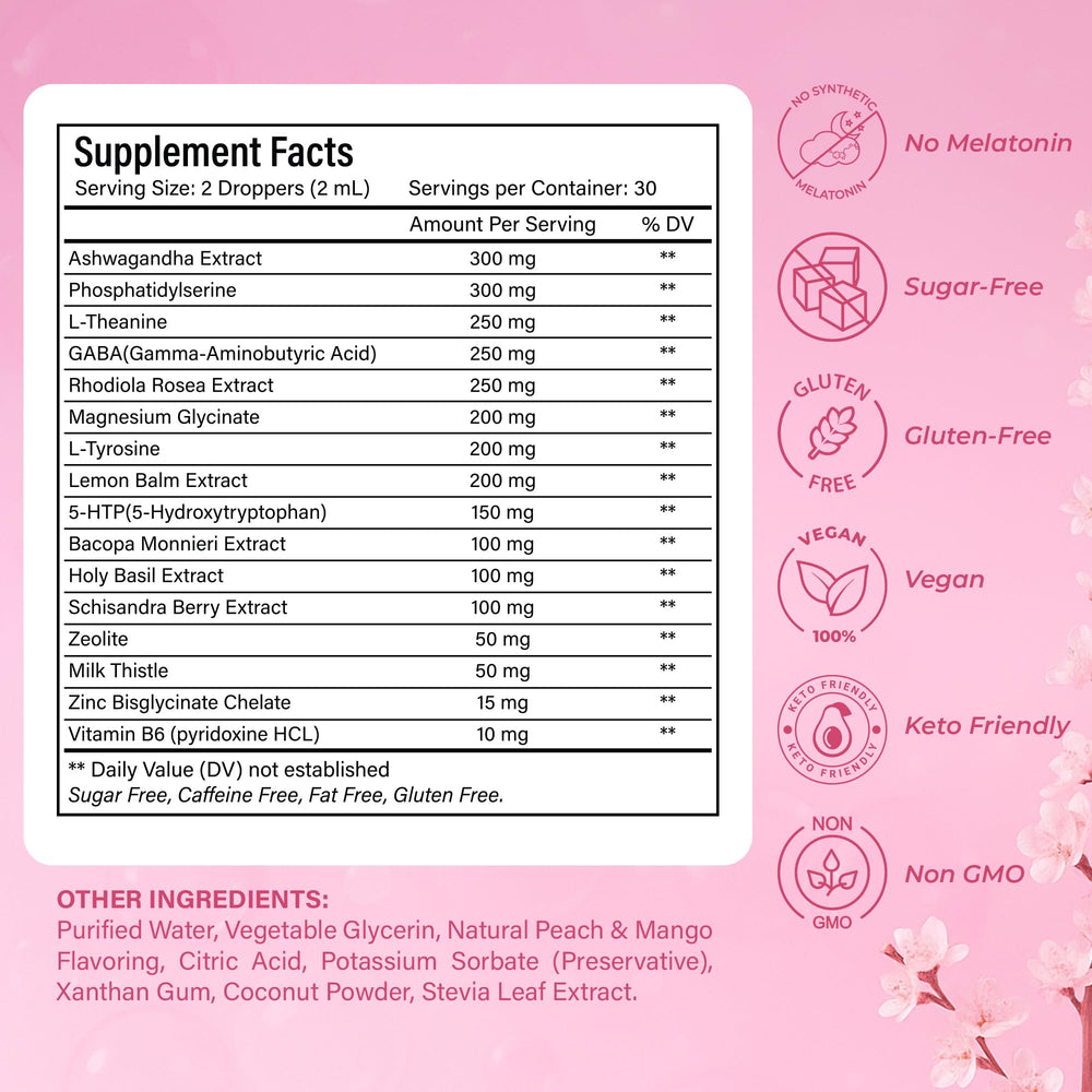Mood and clarity blend ingredients: Rhodiola, L-Theanine, L-Tyrosine