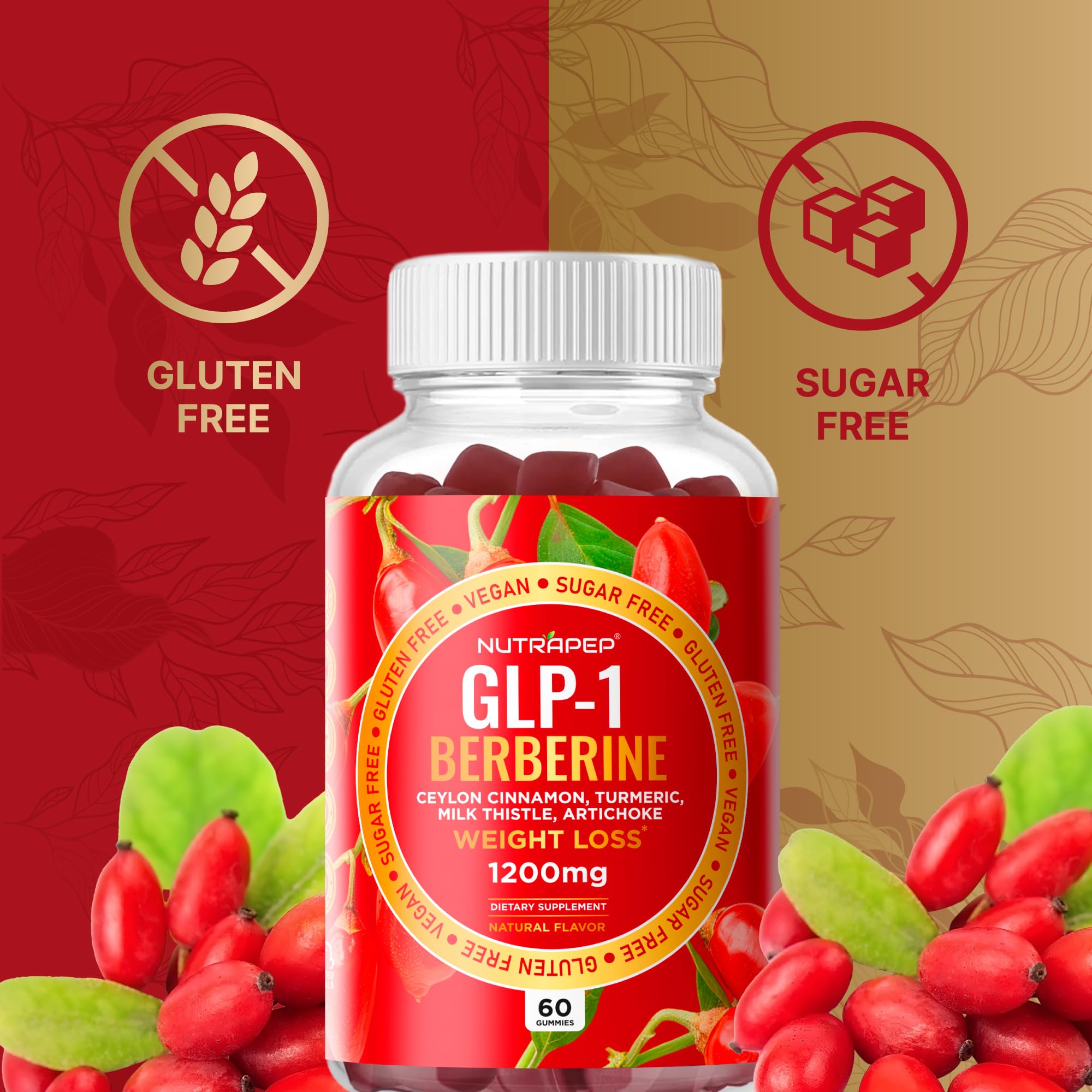 Ingredients: cinnamon, turmeric, milk thistle, artichoke in NutraPep gummies