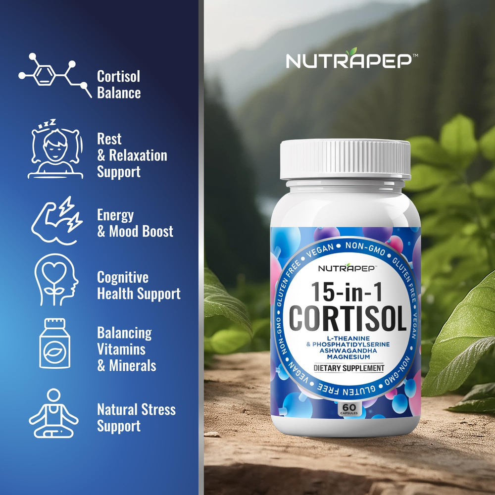 Cortisol detox capsules – close-up