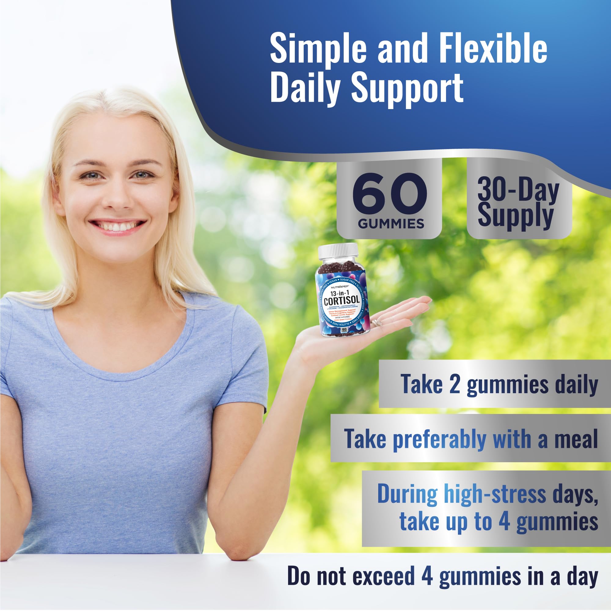 60 vegan gummies per bottle and serving size