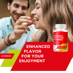 NutraPep gummies in palm demonstrating easy, convenient dosing