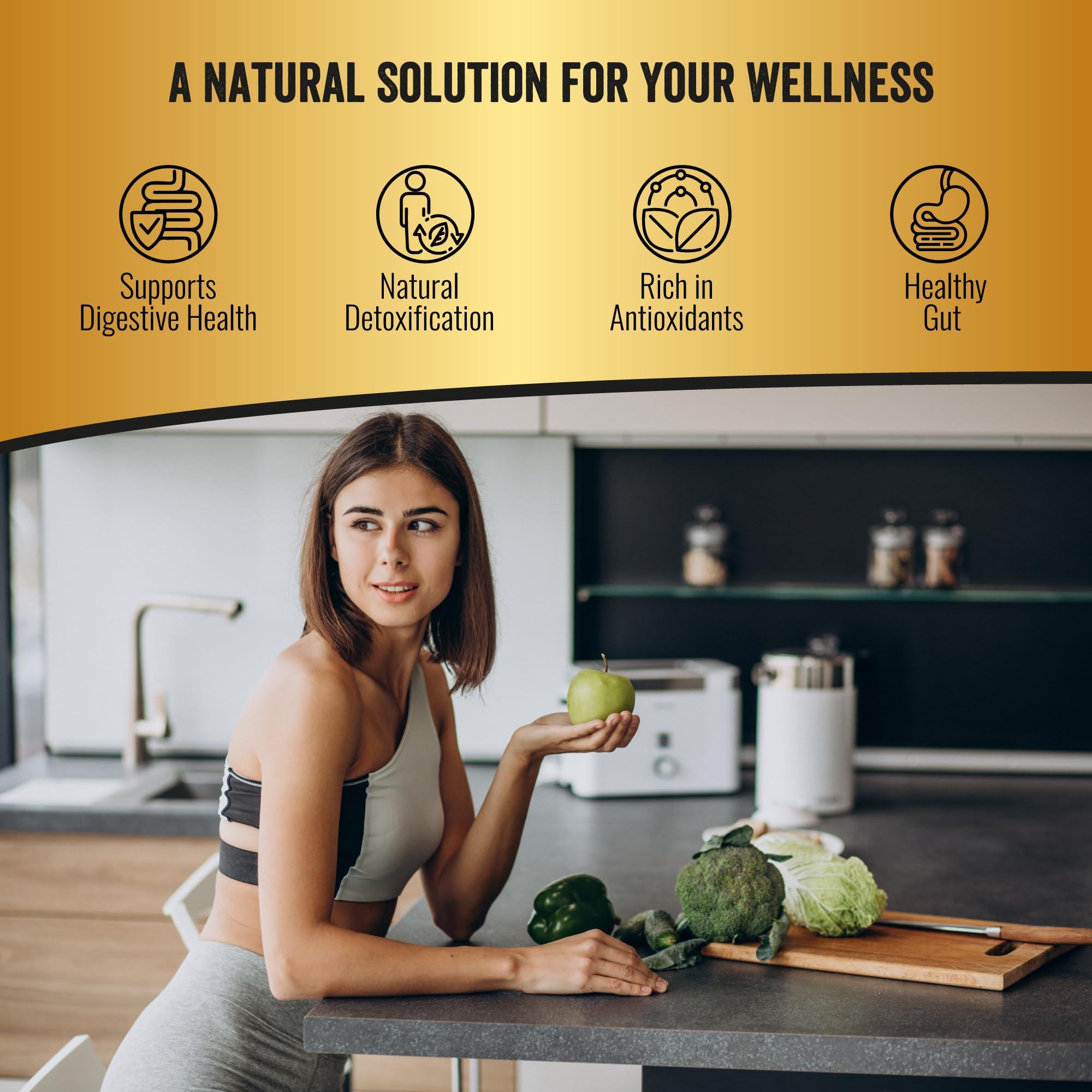 Herbal detox supplement packaging and bottle