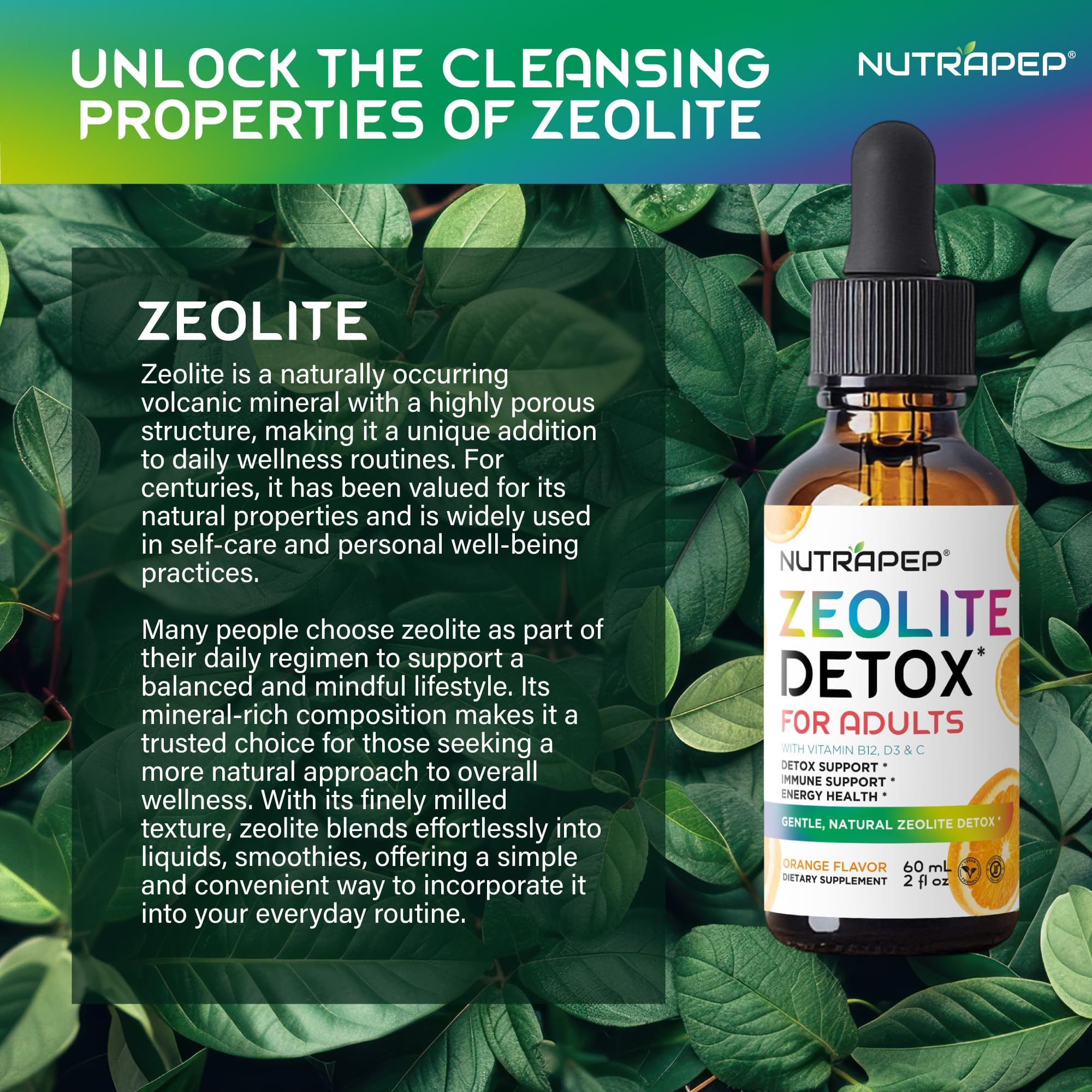 Vitamin D3, Vitamin B12, and Vitamin C icons representing immune support