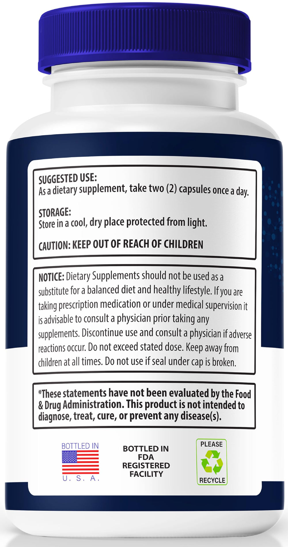 Close-up of NutraRize Pills capsules