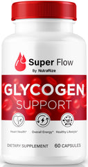 NutraRize Super Flow Glycogen bottle with capsules