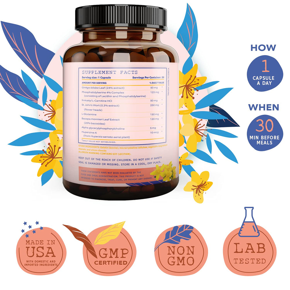 NutraTemple Neuro Focus bottle and capsules