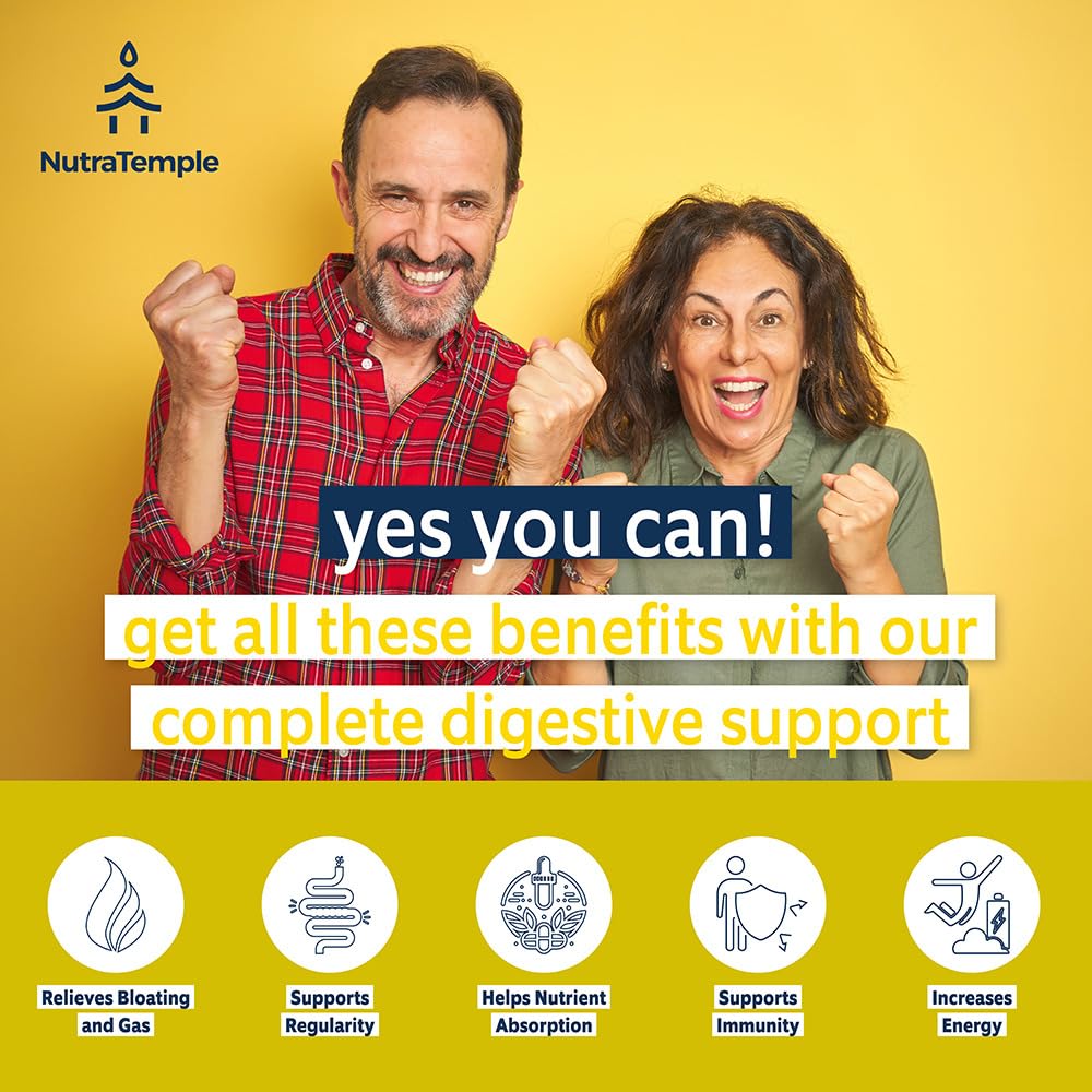 Digestive health and enzyme blend for gut support