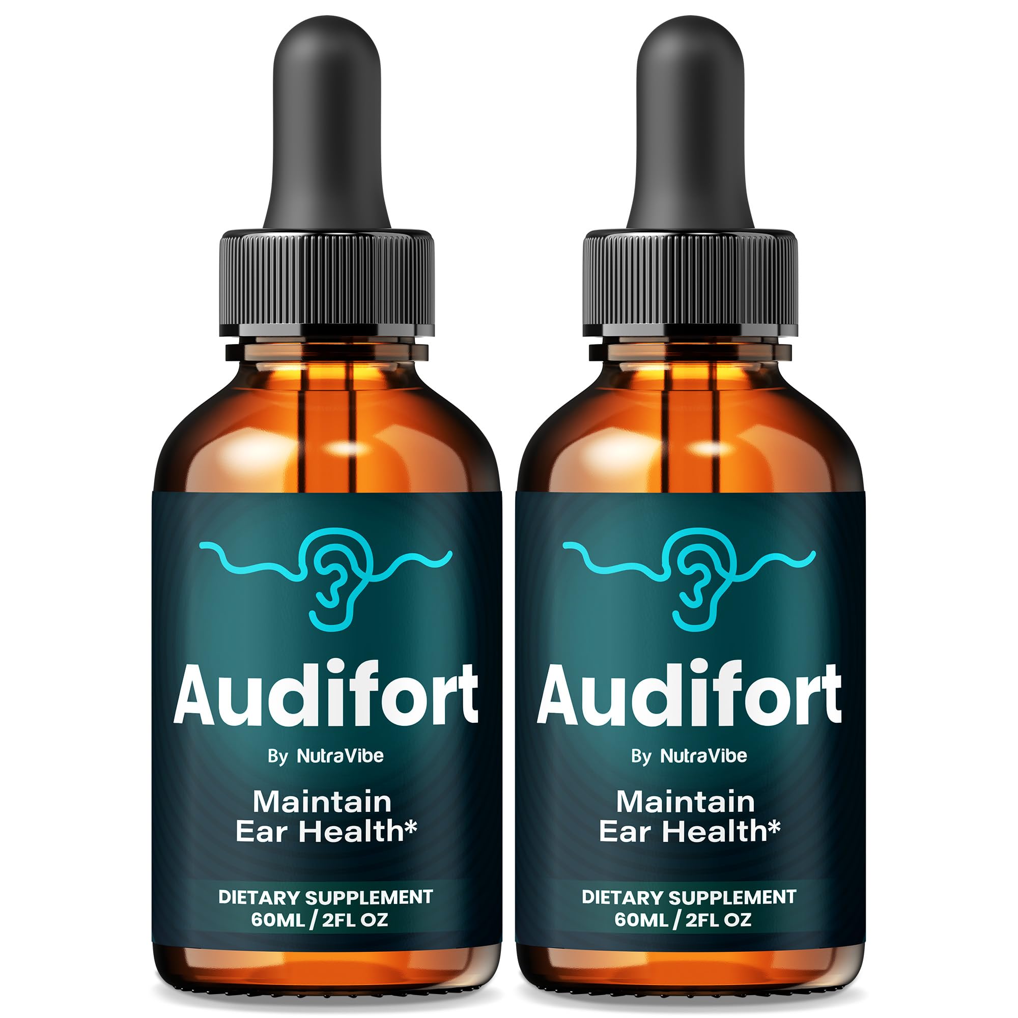 NutraVibe Audifort 2 Pack bottle and packaging