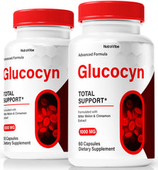 NutraVibe Glucocyn 2 Pack bottle – front view