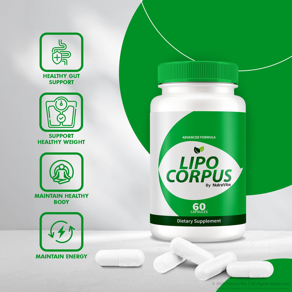 All-natural ingredients illustration for Lipo Corpus