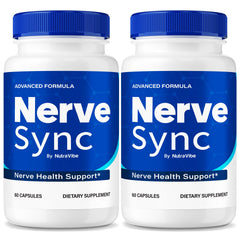 NutraVibe Nerve Sync bottle with 120 capsules