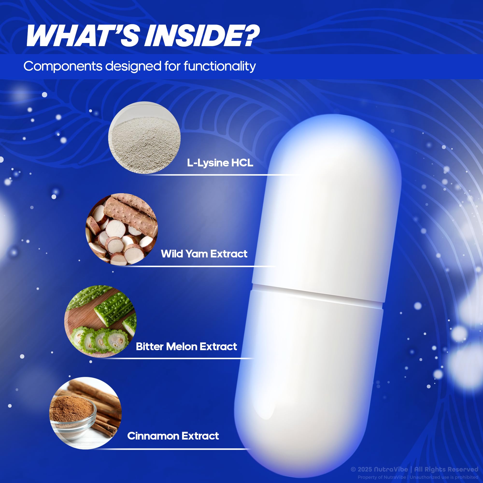 NutraVibe Nerve Flow label detail emphasizing purity and safety.