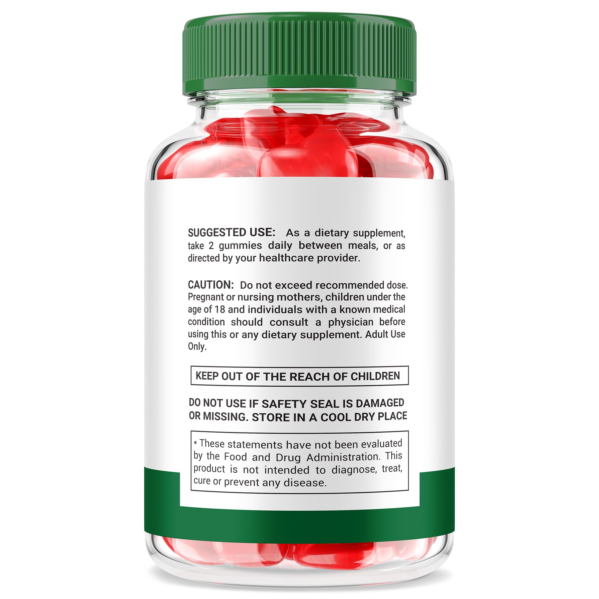 NutraVibe Ultima Keto ACV Gummies closeup reveals chewy texture and apple cider-inspired flavor.