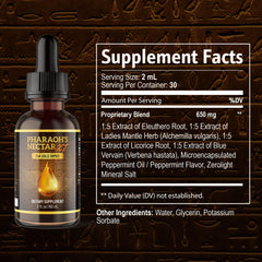 Close-up of the 24K monoatomic gold Ormus liquid formula in a dropper