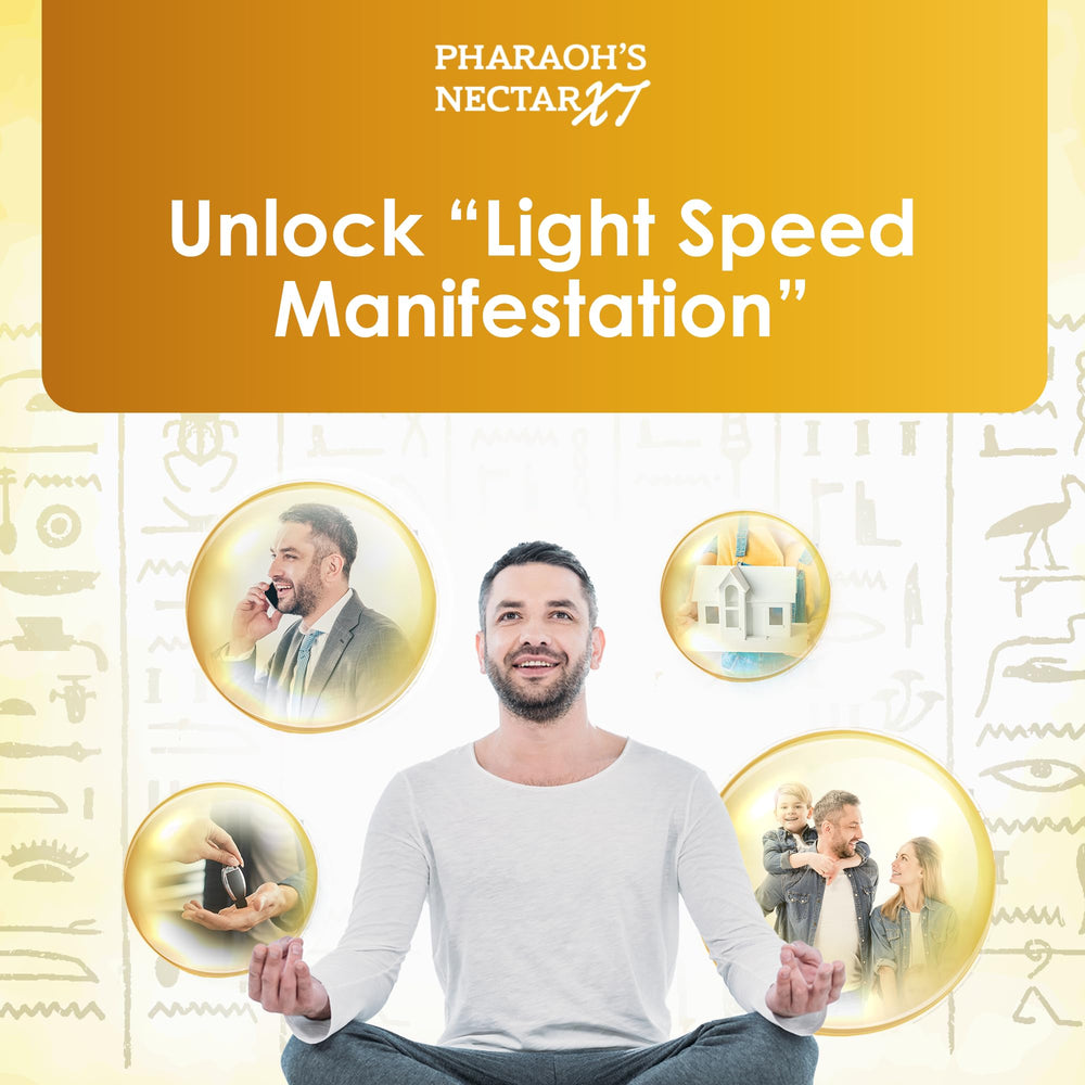 Egyptian royalty-inspired branding close-up