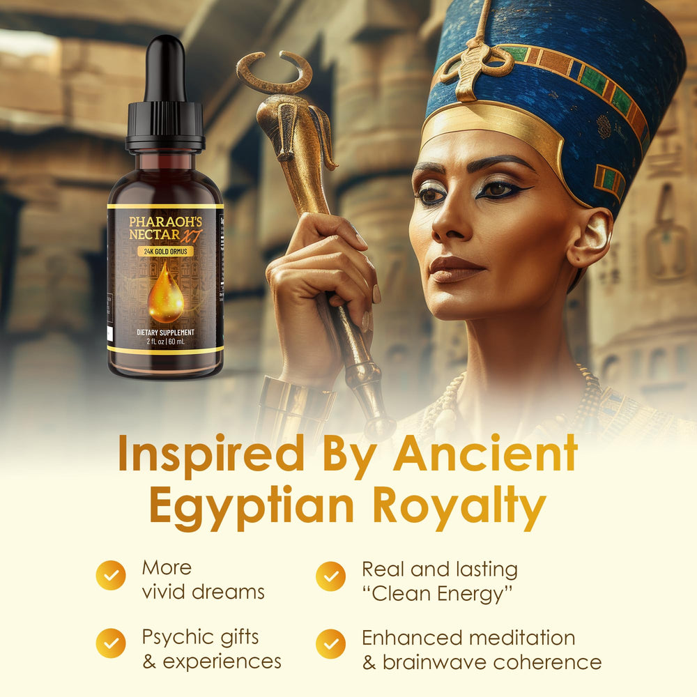 Pineal gland and third eye concept with glowing gold particles