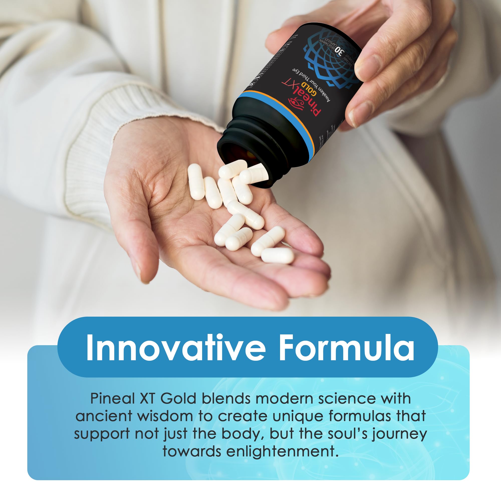 Energy and focus concept with Pineal XT Gold