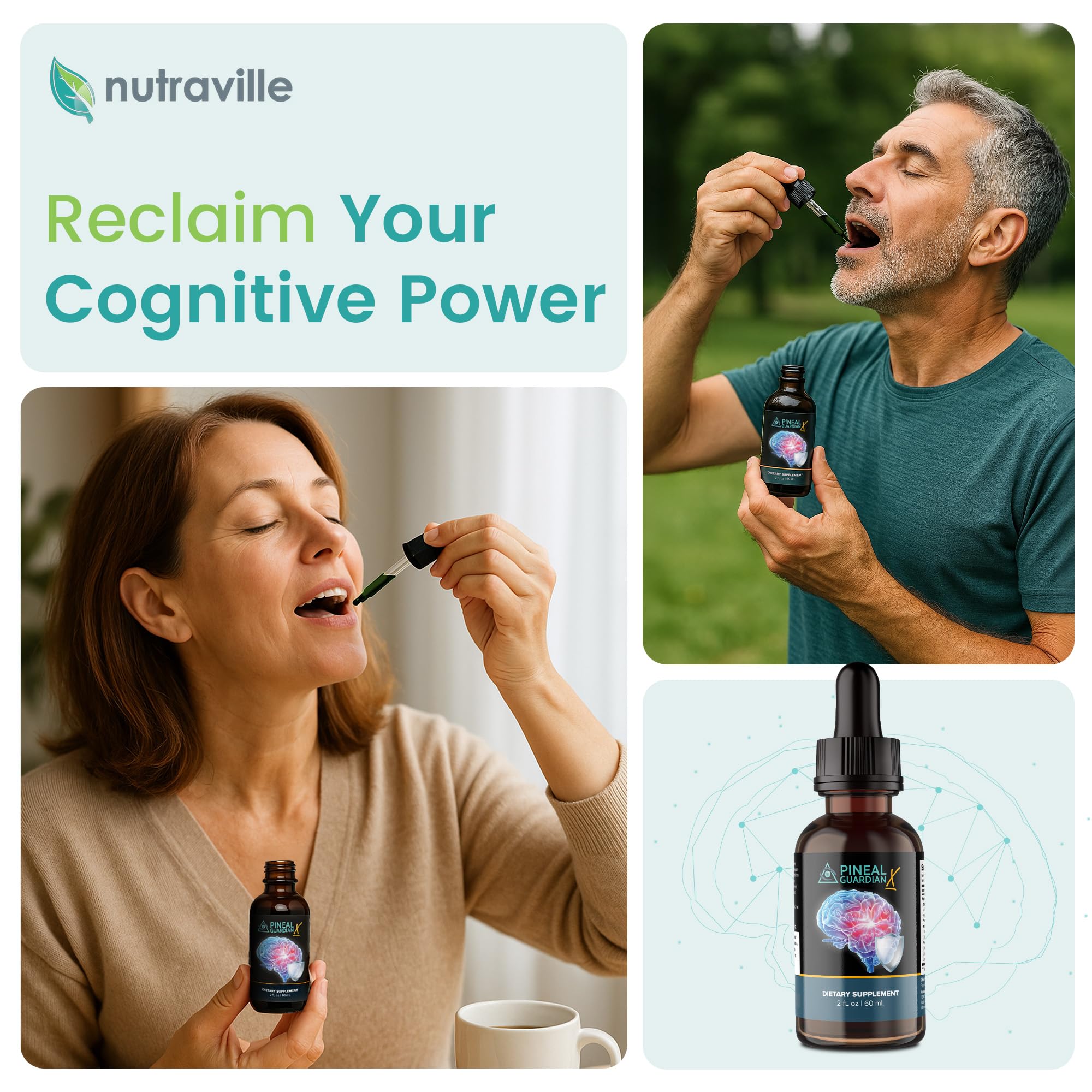 Pineal Guardian X dropper dispensing drops