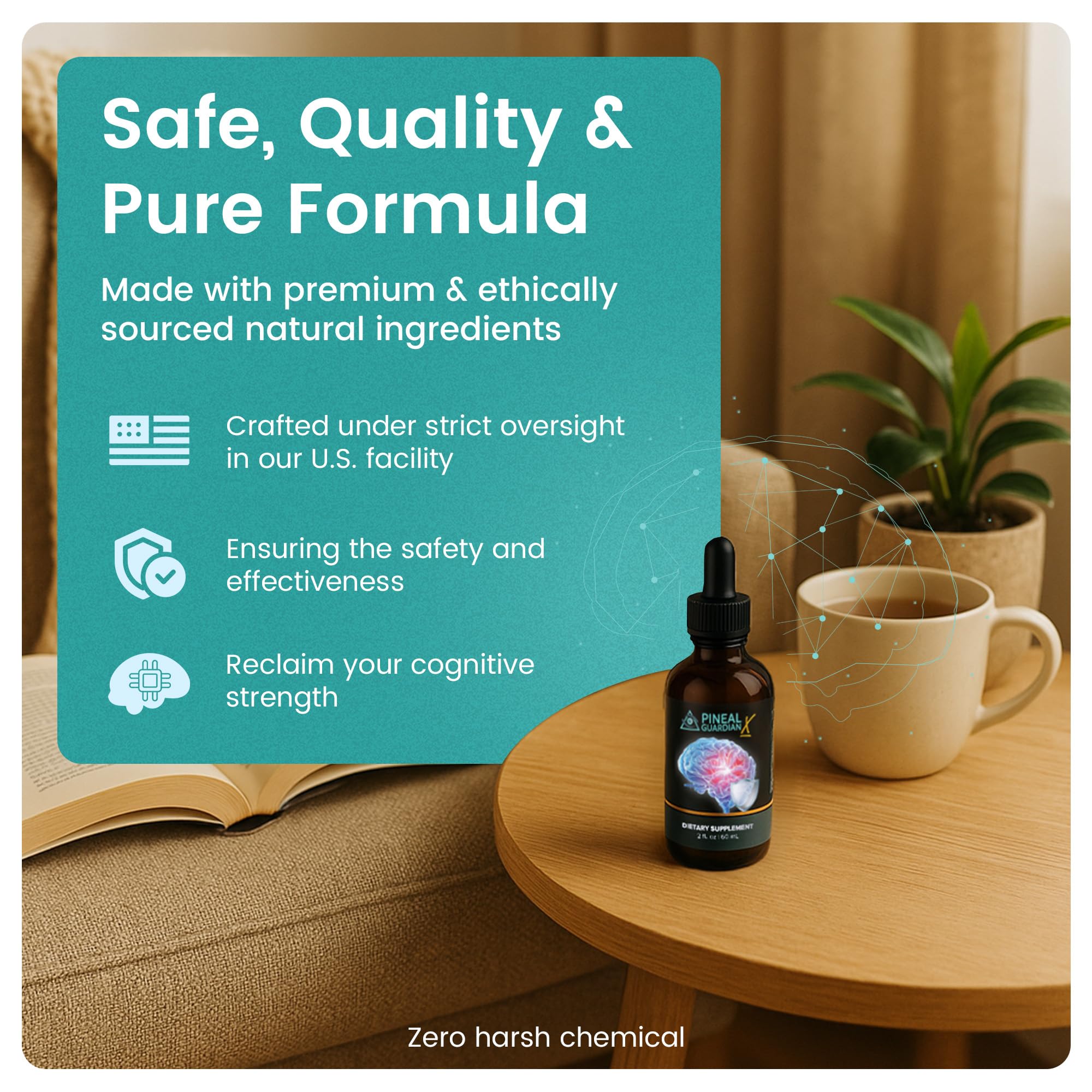 Back of bottle showing nutrition and ingredients panel