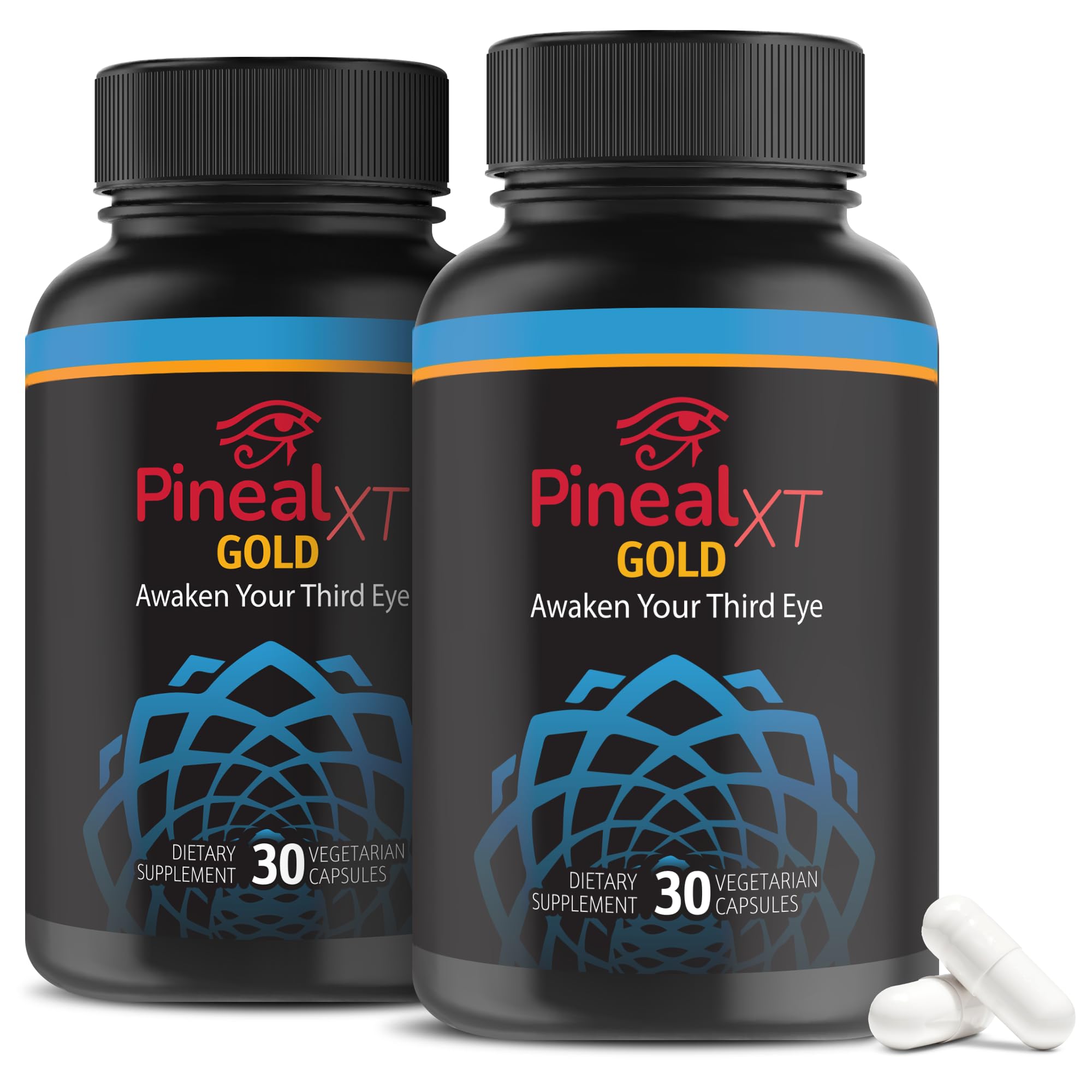 Nutraville Pineal XT Gold bottle with 2-pack display