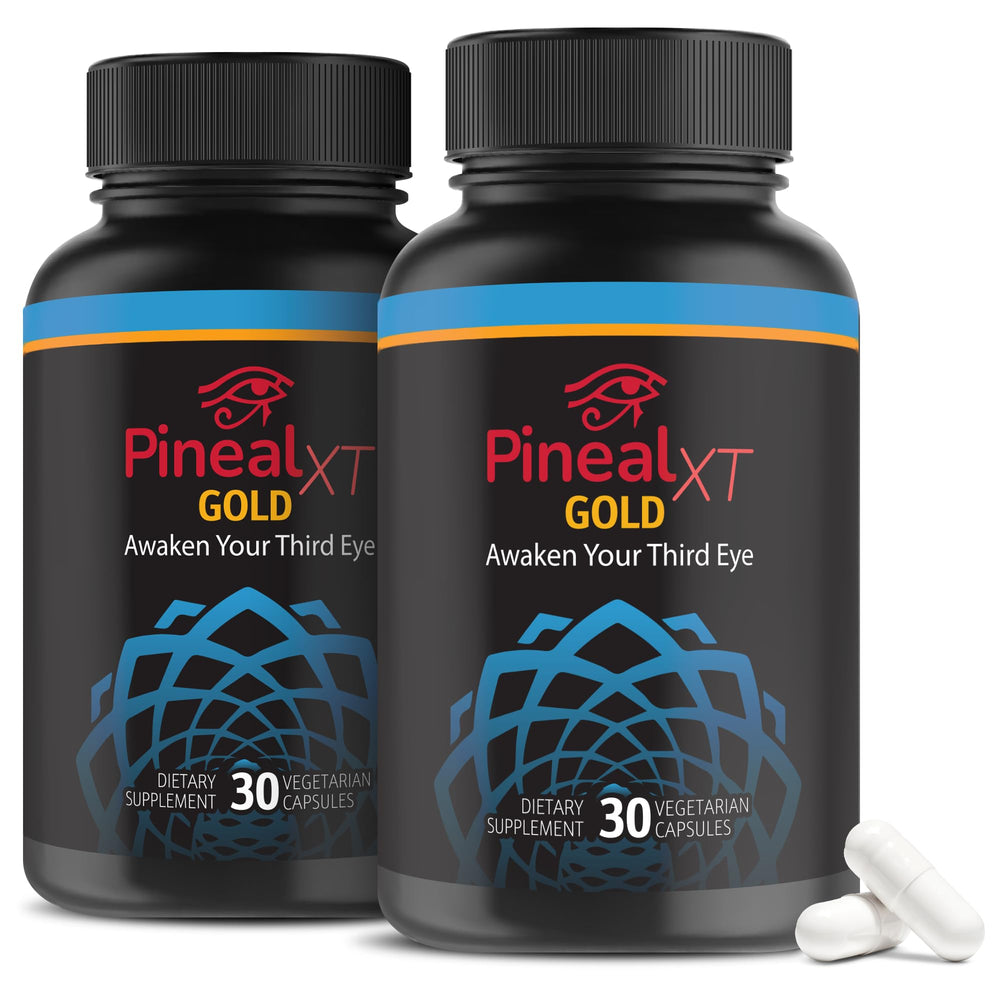 Nutraville Pineal XT Gold bottle with 2-pack display