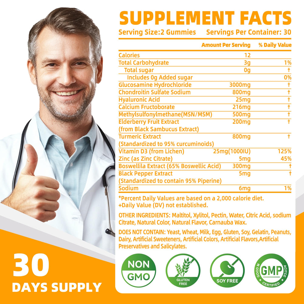 Close-up of orange elderberry-flavored gummies