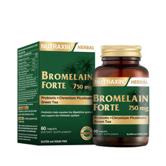 Nutraxin Bromelain Forte bottle on white background