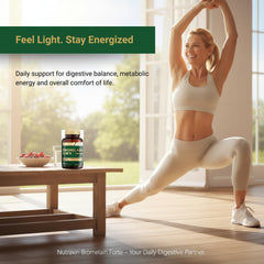 Close-up of Nutraxin Bromelain Forte label