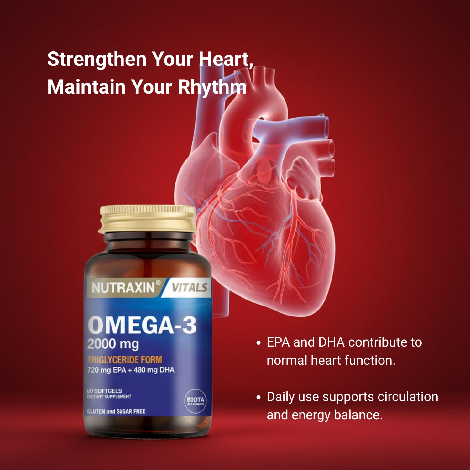 Amber glass bottle to protect freshness