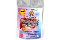 Nutreglo 7 Day Organ Cleanse bottle for a natural cleanse routine.