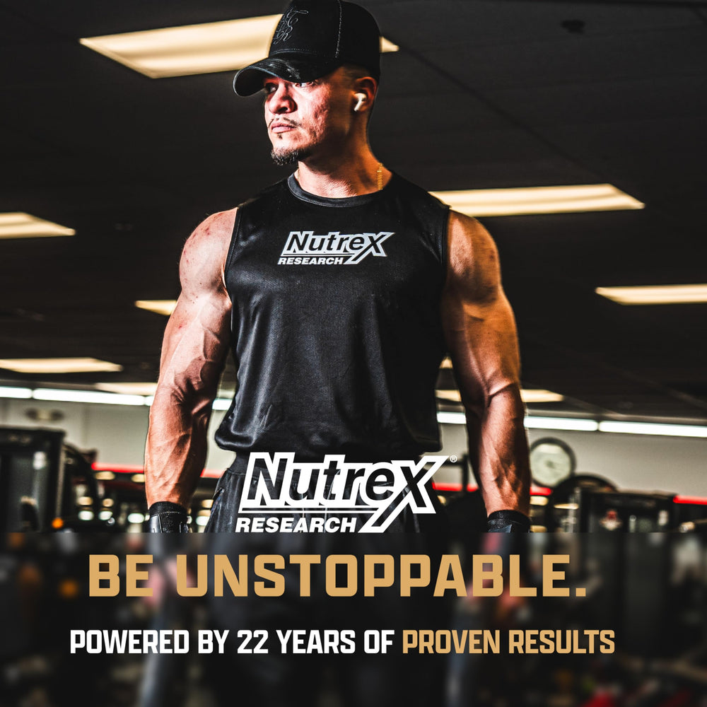 Athlete using Nutrex Alpha-T Magnum during training for sustained performance