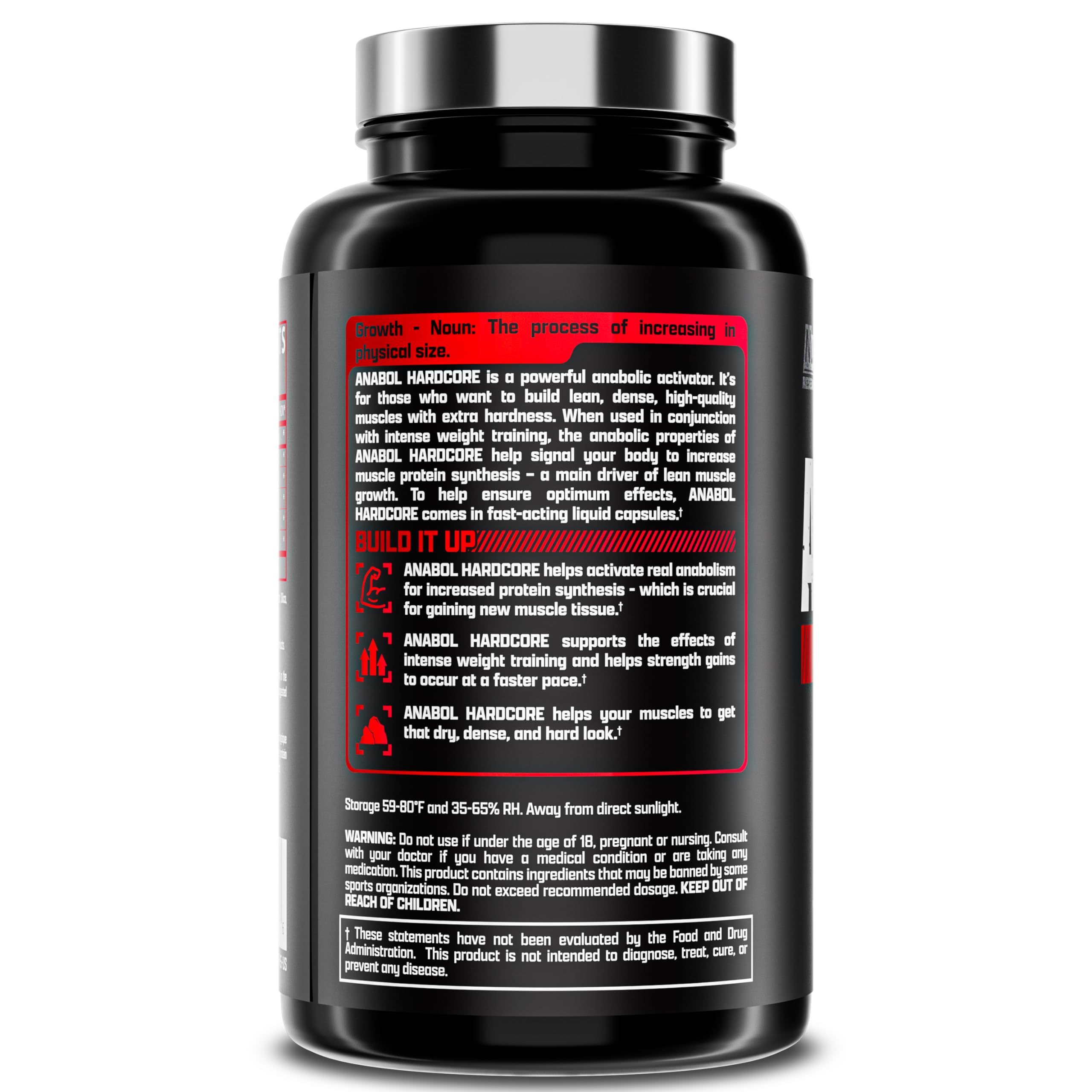 Nutrex Anabol Hardcore product packaging and bottle