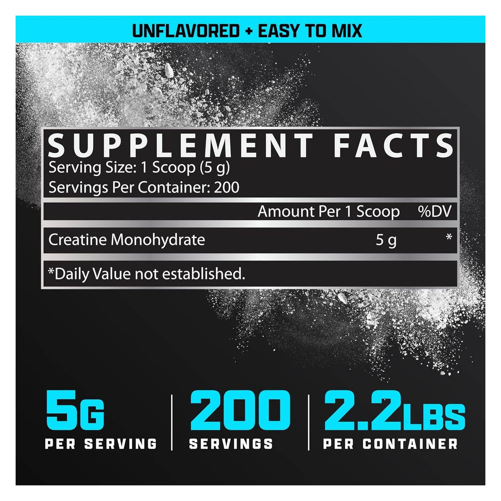 5 g serving of creatine monohydrate in scoop