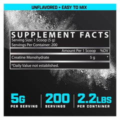 5 g serving of creatine monohydrate in scoop