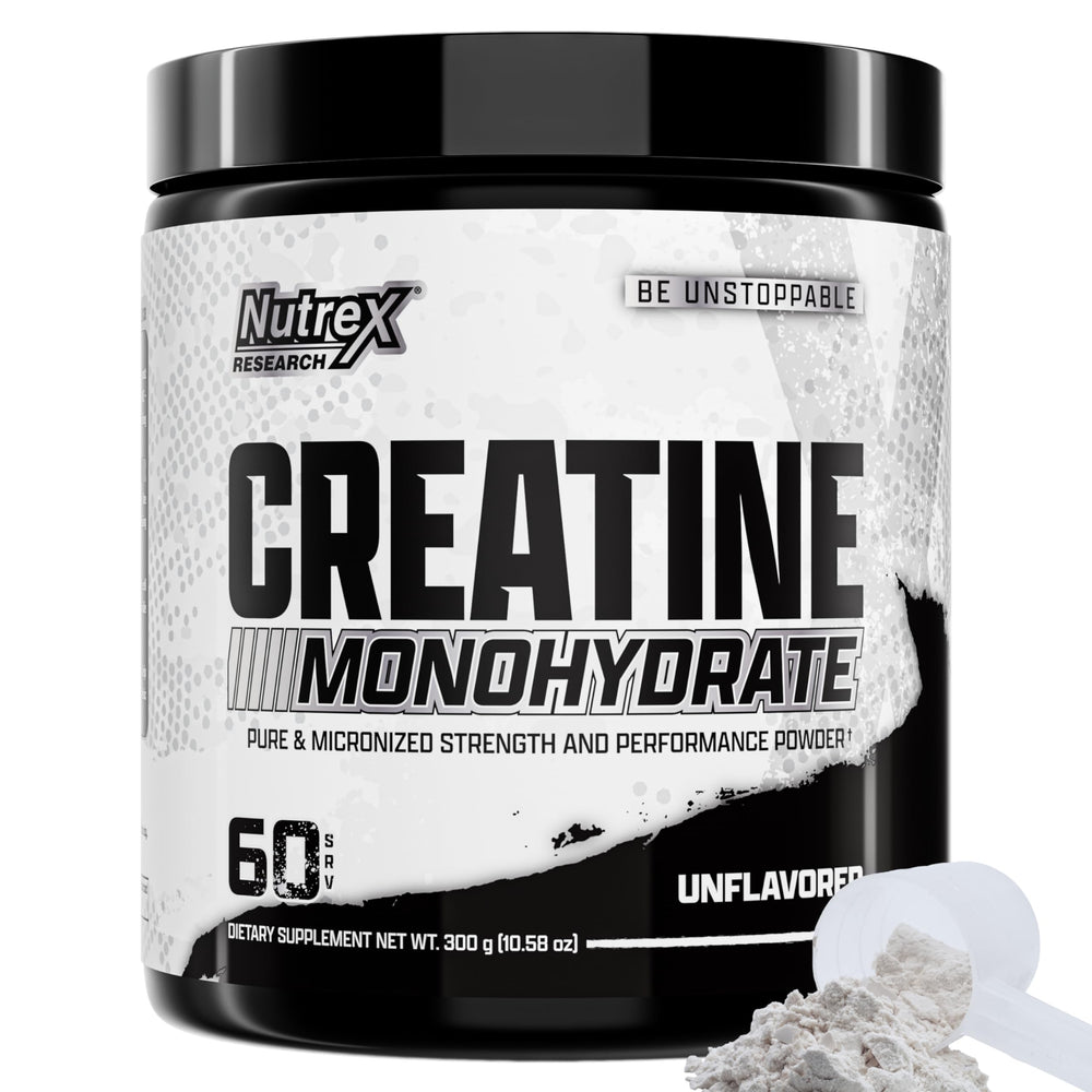 Nutrex Creatine Monohydrate Powder 60 Servings bottle – Unflavored