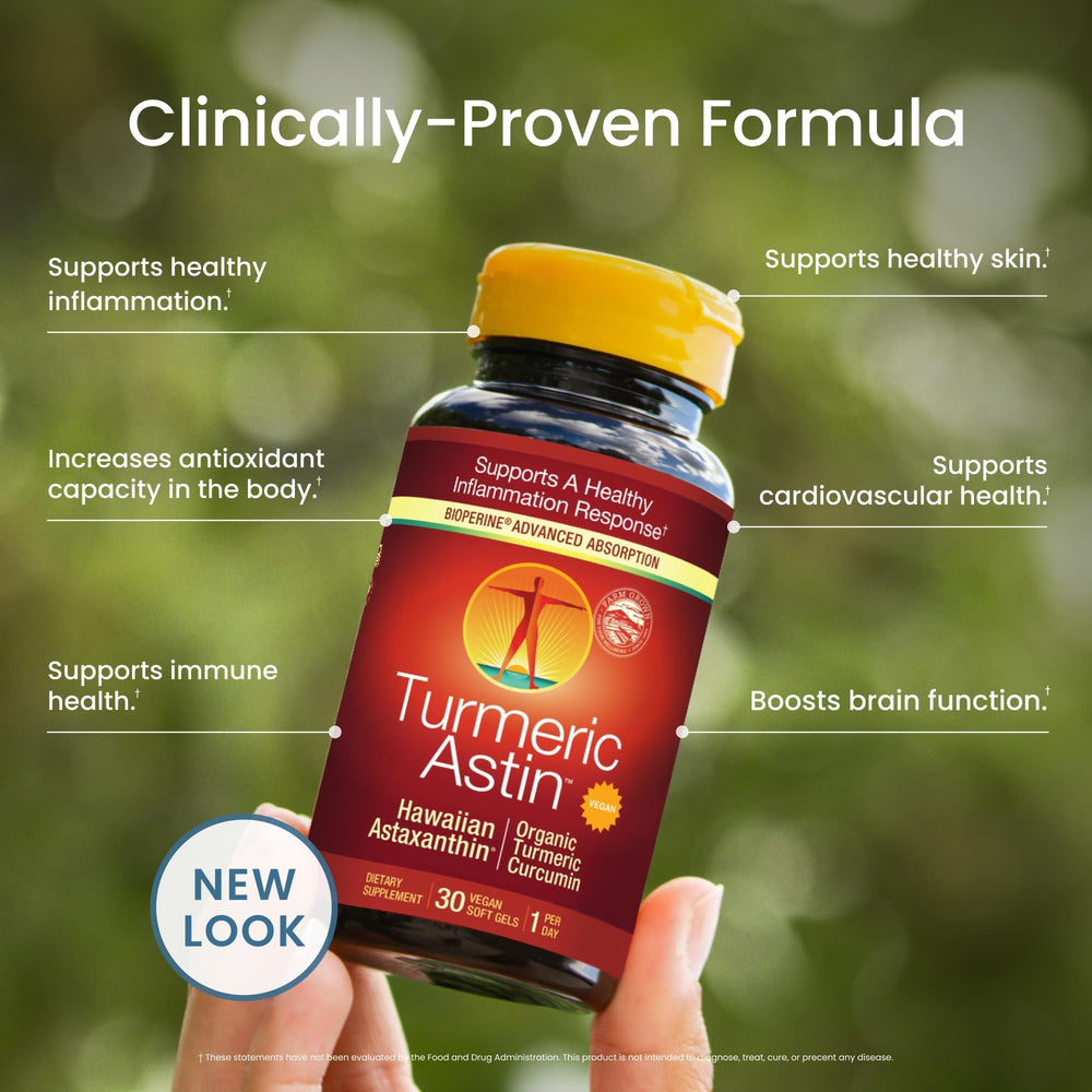 BioAstin Hawaiian astaxanthin and turmeric softgels