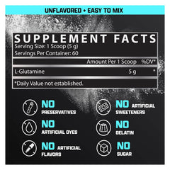 Scooper showing 5g L-Glutamine per serving