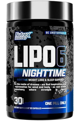 Nutrex Lipo-6 Nighttime fat burner bottle
