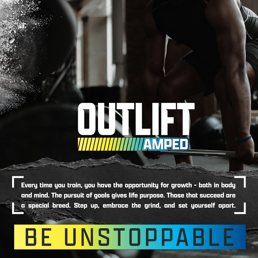 OUTLIFT Amped hydration matrix with Aquamin minerals for electrolyte support.