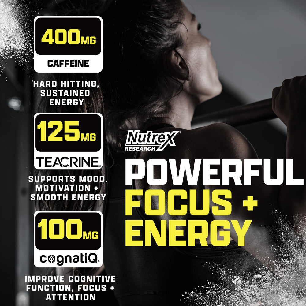 OUTLIFT Amped ingredients label highlights high citrulline and beta-alanine for endurance.