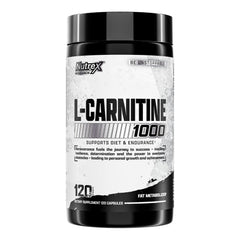 Nutrex Research Lipo-6 L Carnitine 1000mg keto-friendly packaging in a fitness setting