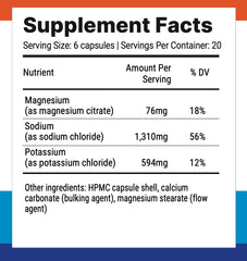 Nutri-Align Fasting Salts bottle front label with B2B design