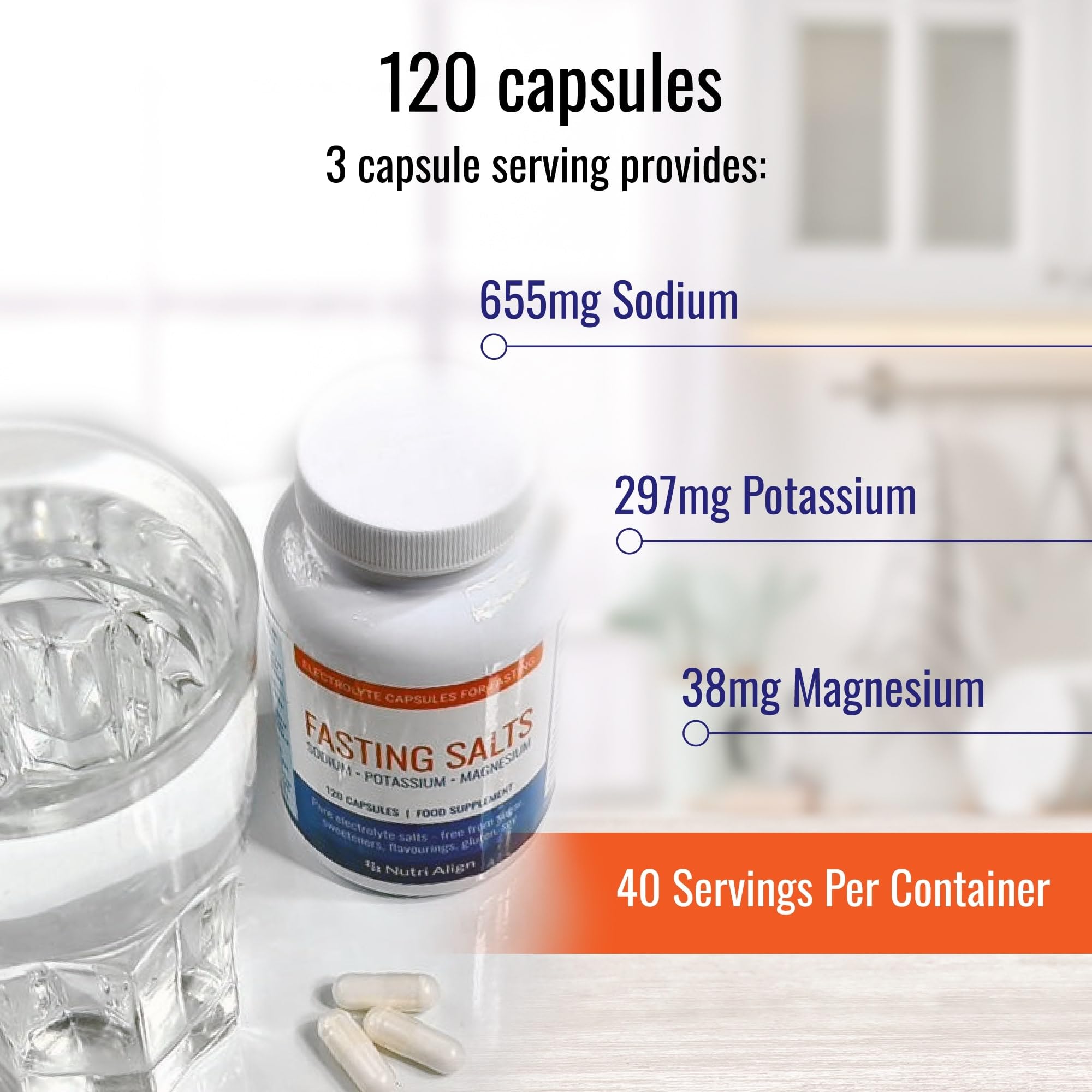 Nutri-Align Fasting Salts packaging design and branding