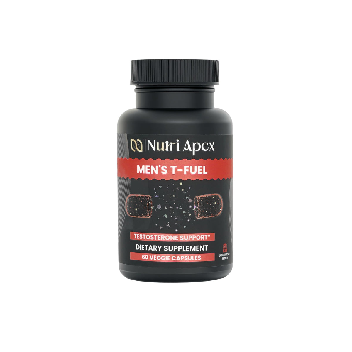 Nutri Apex Men's T-Fuel bottle and capsules