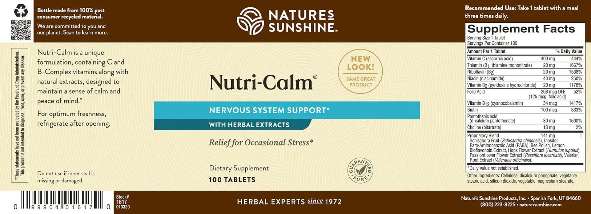 Nutri-Calm packaging and product shot