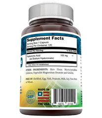 Hyaluronic acid with Biocell Collagen Type 2 and ingredients