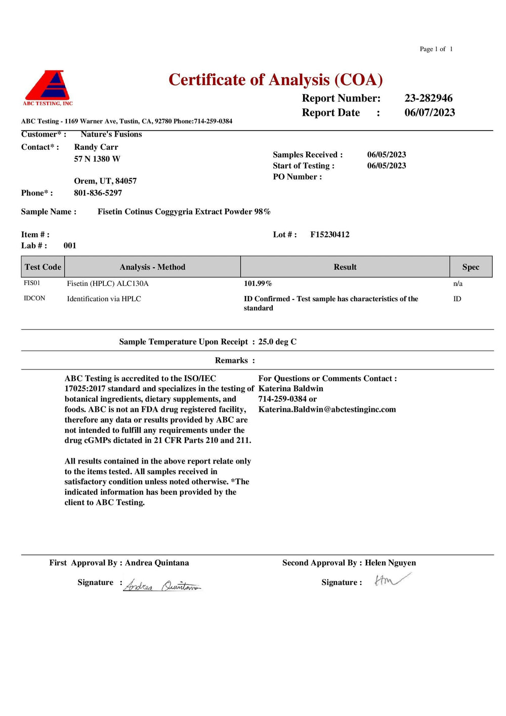 Close-up of Nutri Fisetin capsules 500mg