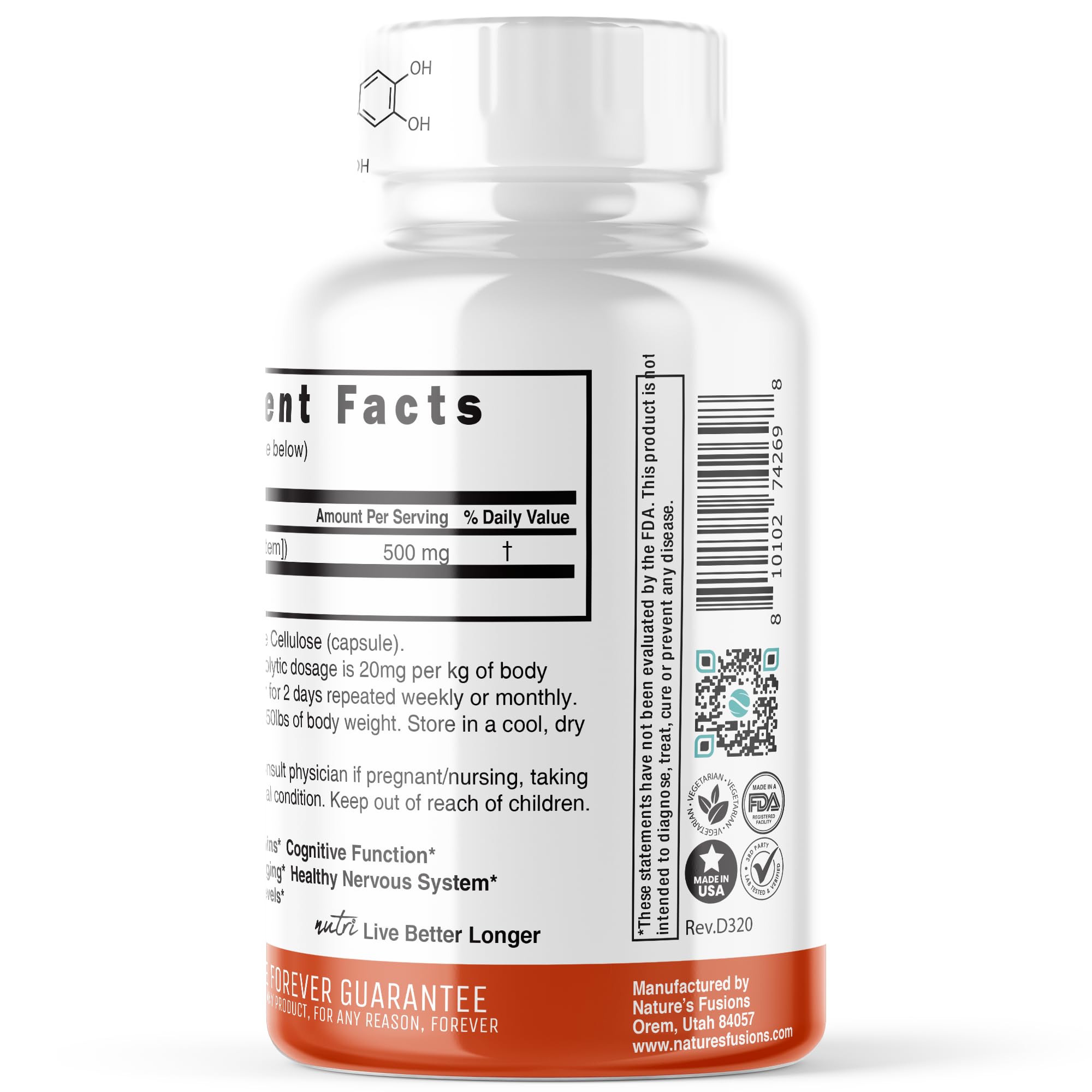 Third-party lab test certificate image for Nutri Fisetin