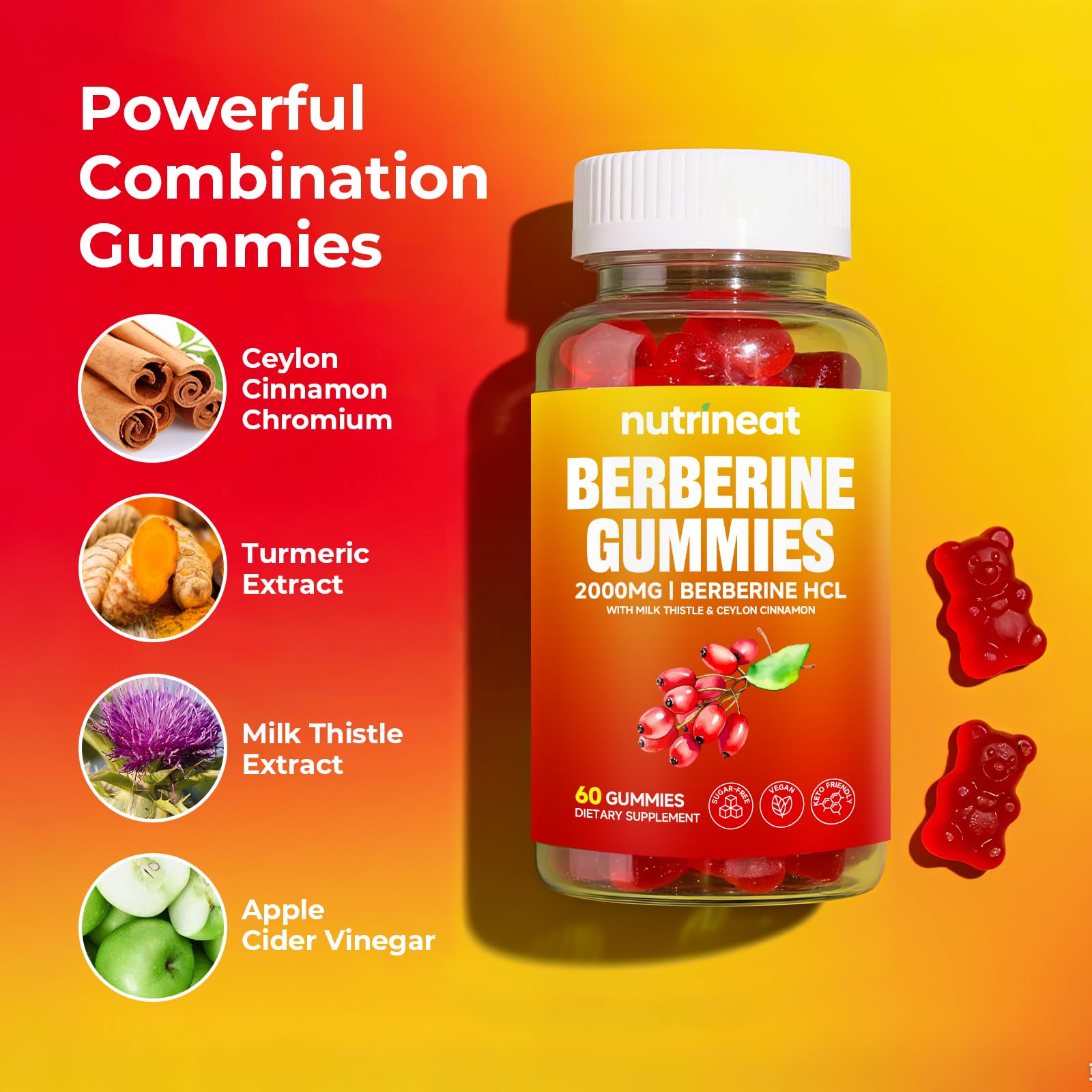 Person taking NutriNeat Berberine Gummies on the go