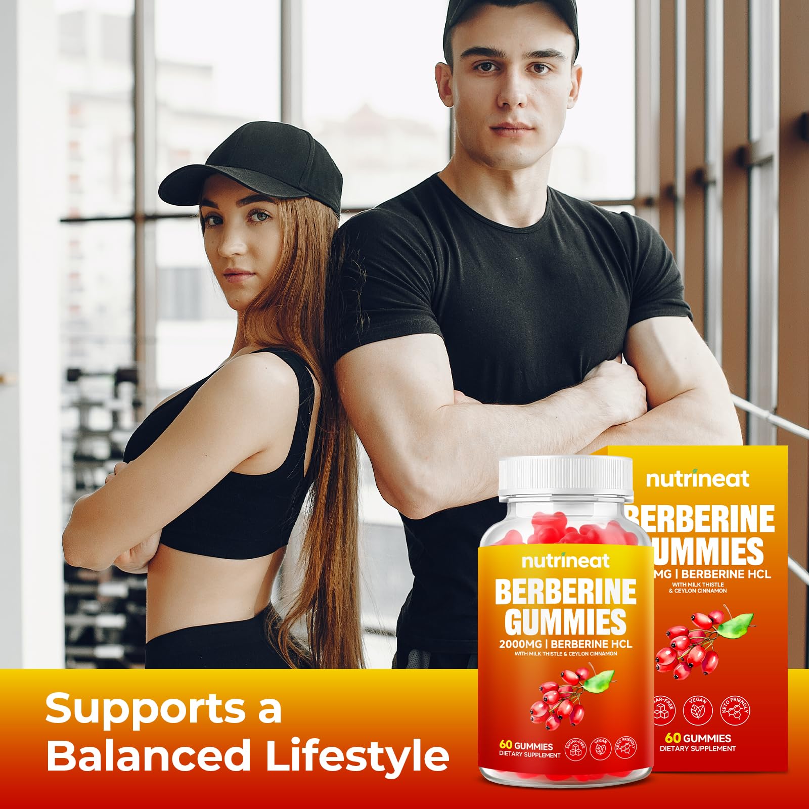 Vegan Berberine Gummies made with pectin